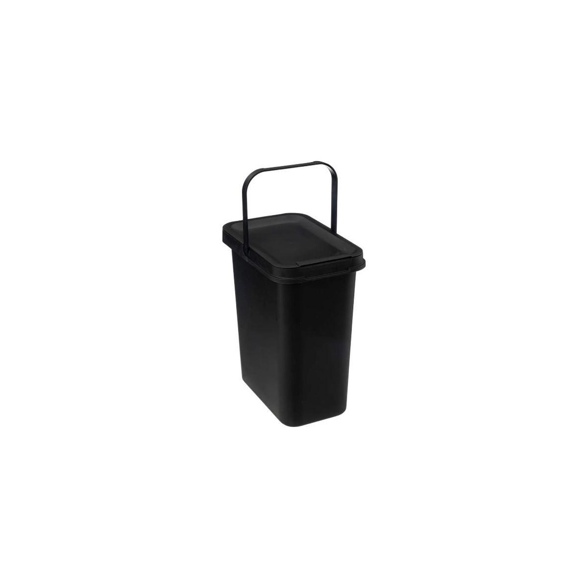 FIVE Poubelle en plastique  anse  12l noir