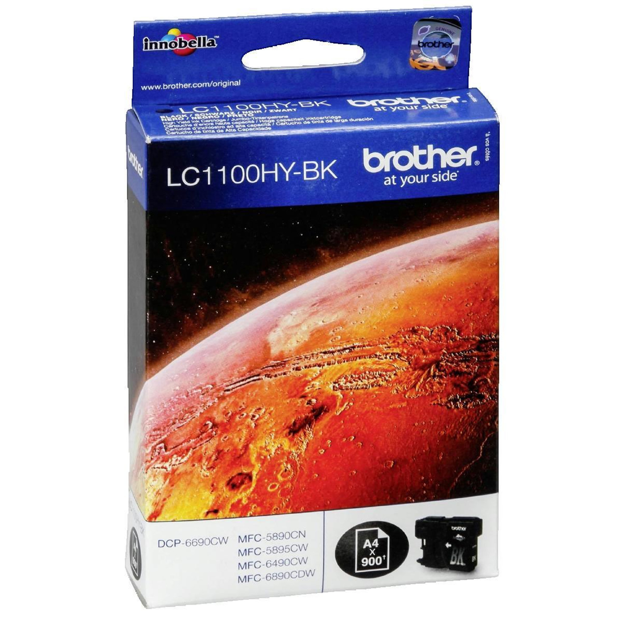 Brother Cartouche d'encre Brother LC-1100HYBK haute capacité noir