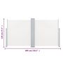 Voir la diapositive 6 : VIDAXL Auvent lateral retractable Creme 120 x 600 cm