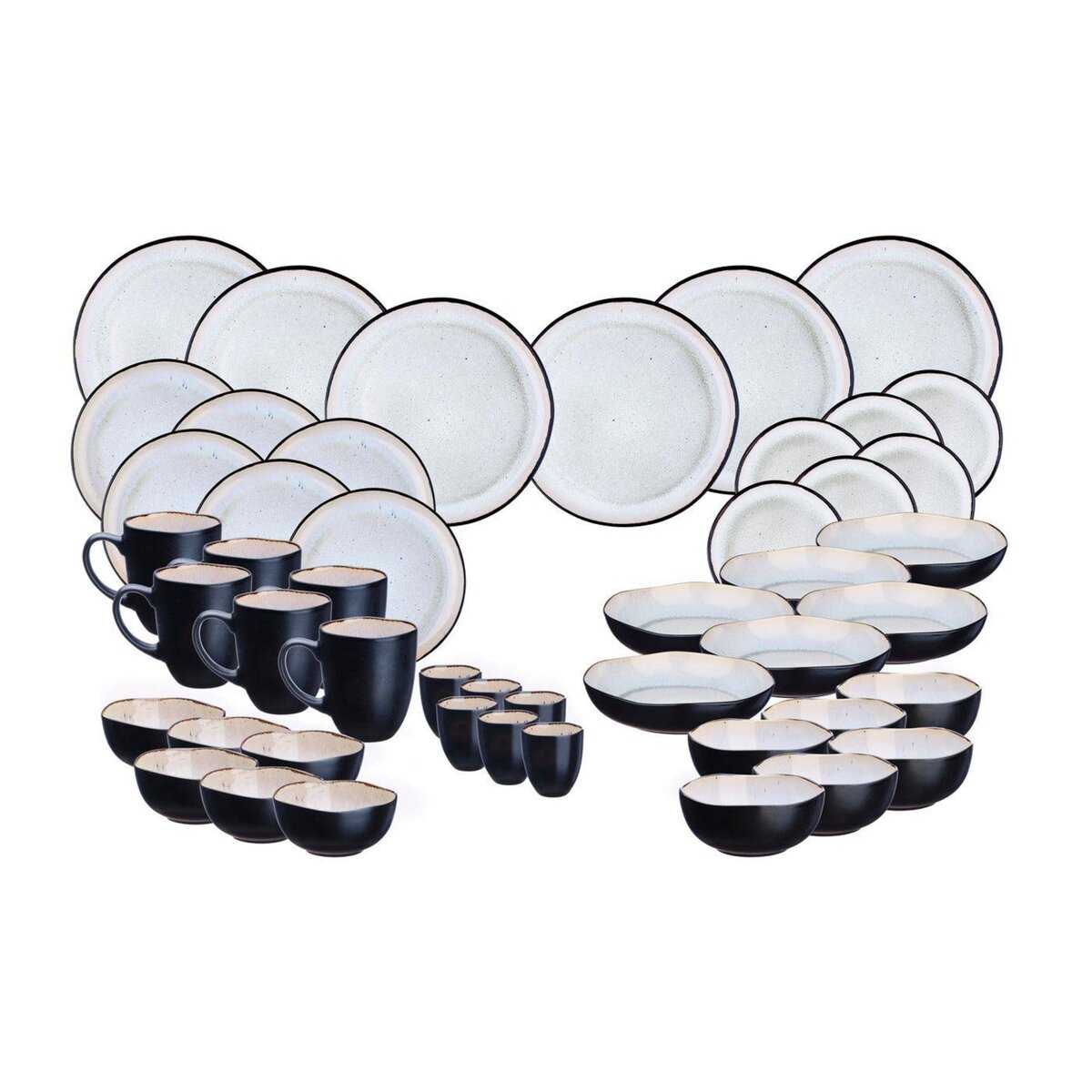 BJORN Service Complet IRIS - 48 pièces - Blanc ivoire