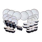 BJORN Service Complet IRIS - 48 pièces - Blanc ivoire