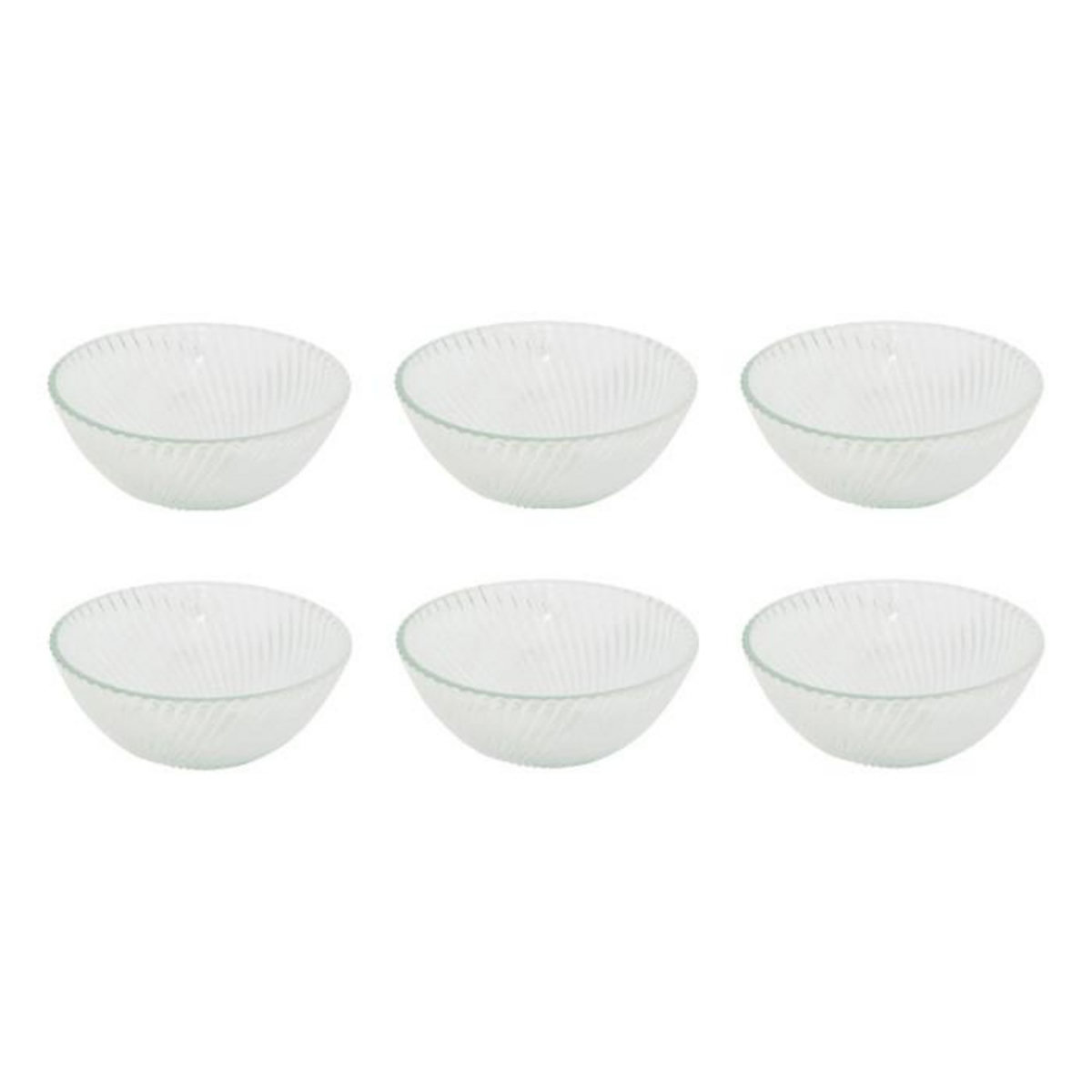 SECRET DE GOURMET Lot de 6 Coupelles en Verre  Odyssée 13cm Transparent