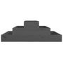 Voir la diapositive 5 : VIDAXL Jardiniere Gris 80x80x27 cm Bois massif de pin