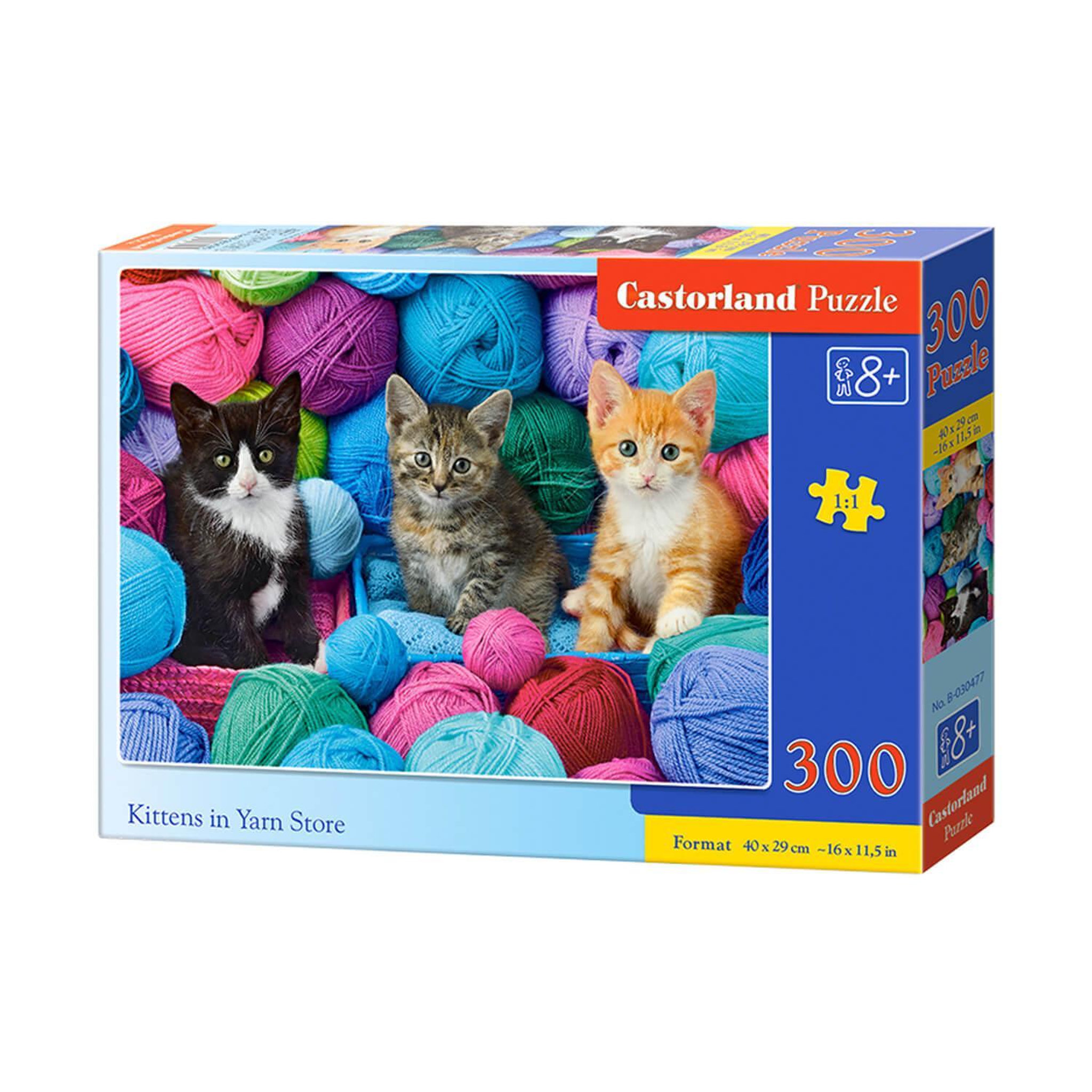 Voir la diapositive 2 : Castorland Puzzle 300 pièces : Chatons dans le magasin de laine