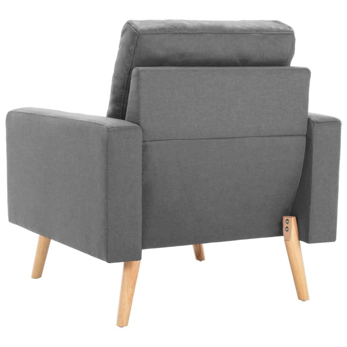 VIDAXL Fauteuil gris fonce tissu