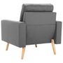Voir la diapositive 5 : VIDAXL Fauteuil gris fonce tissu