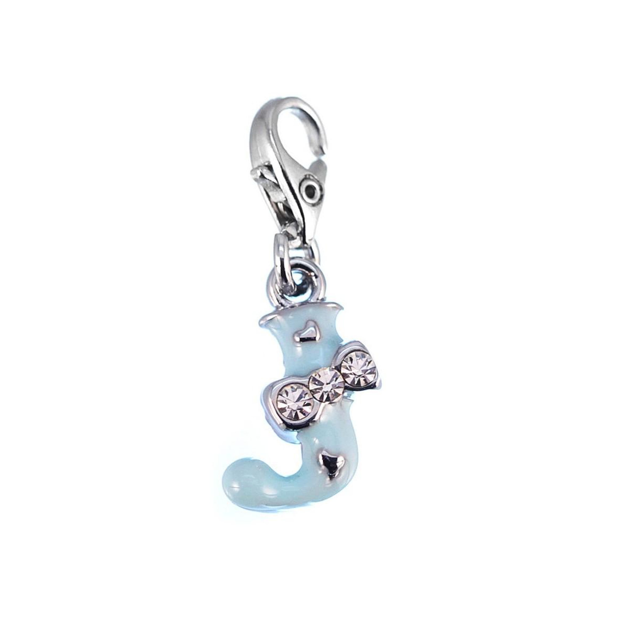 SC CRYSTAL Charm Lettre J bleu SC Crystal