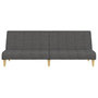 Voir la diapositive 5 : VIDAXL Canape-lit a 2 places gris fonce tissu