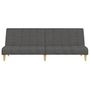Voir la diapositive 5 : VIDAXL Canape-lit a 2 places gris fonce tissu