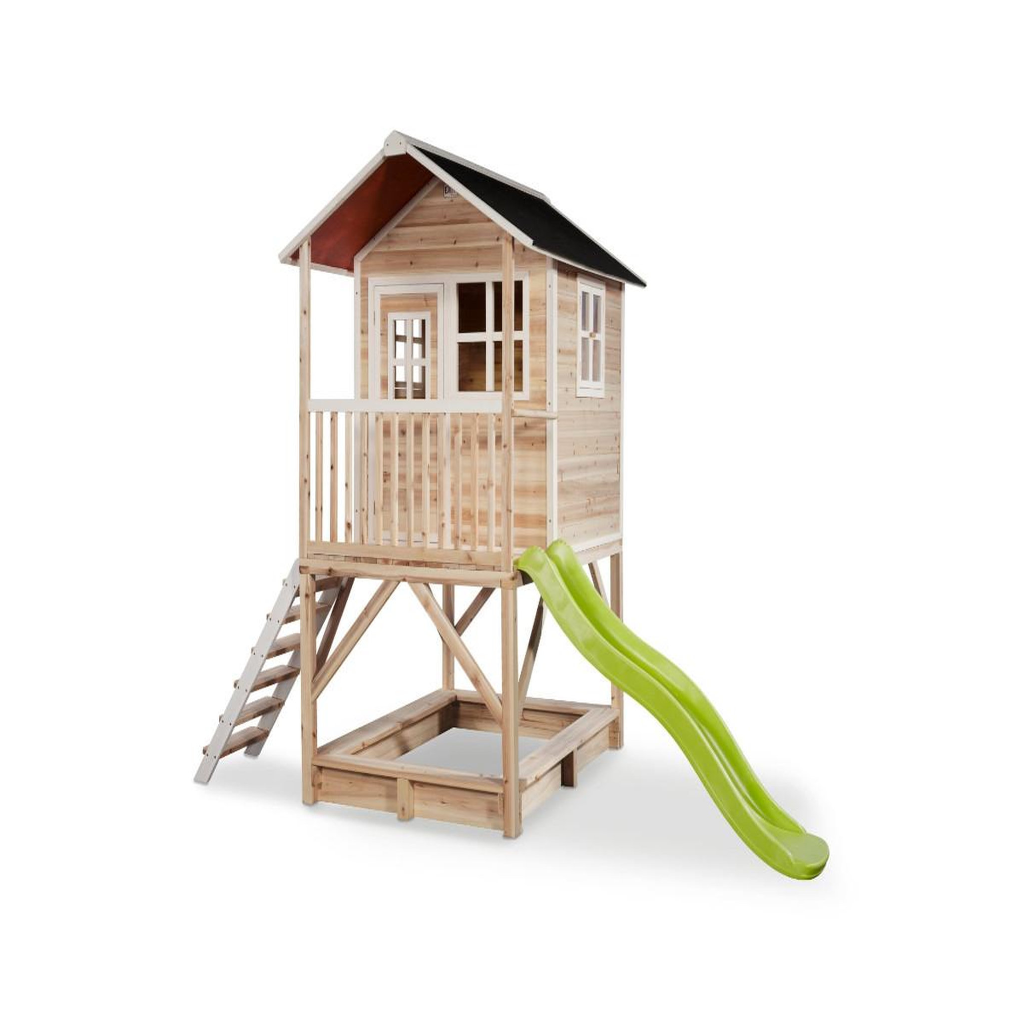 EXIT TOYS Maisonnette en bois pour enfants loft 500 naturel - exit toys