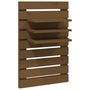 Voir la diapositive 5 : VIDAXL Etageres de chevet murales 2 pcs Marron miel Bois de pin massif