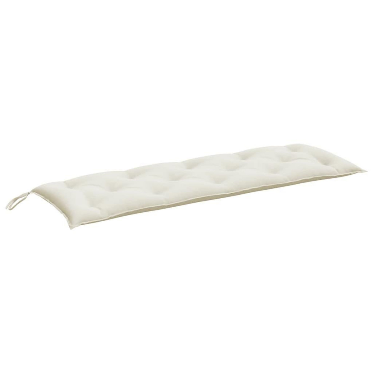 VIDAXL Coussin de banc de jardin creme melange 150x50x7 cm tissu