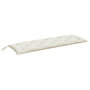 Voir la diapositive 2 : VIDAXL Coussin de banc de jardin creme melange 150x50x7 cm tissu