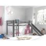 Voir la diapositive 2 : Paris Prix Pack - Lit Enfant Toboggan & Tente  Pino Princesse  Gris