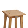 Voir la diapositive 4 : HESPERIDE Lot de 2 tabourets haut de jardin Tiwi en acacia - Beige