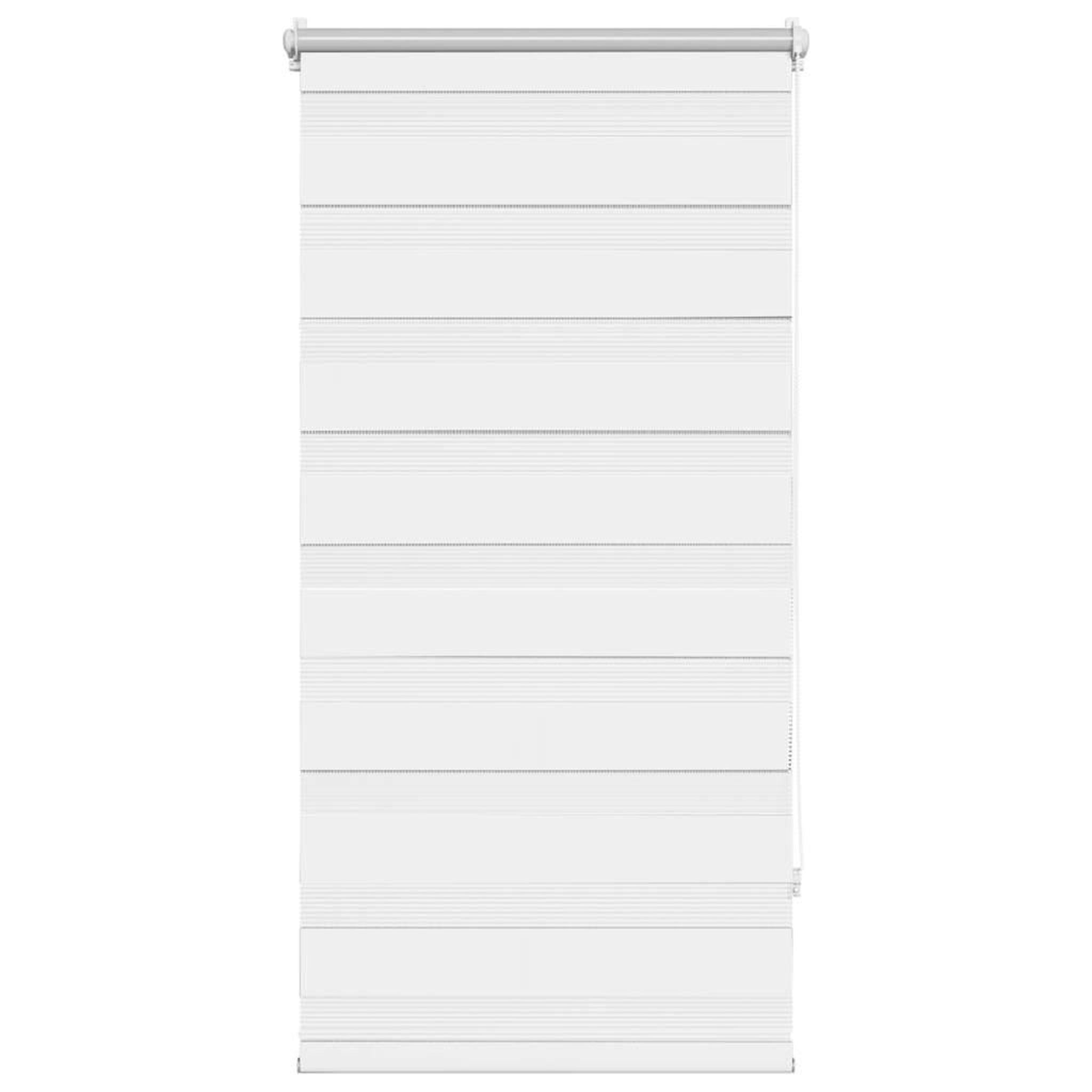 VIDAXL Store venitien zebre 60,9 x 120 cm, largeur du tissu 56,7 cm, blanc