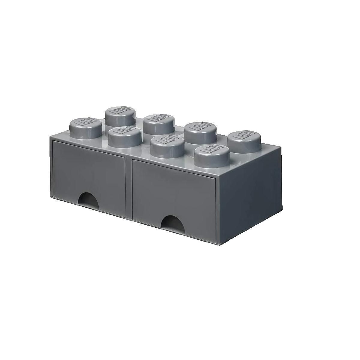 ROOM COPENHAGEN Boîte de rangement Copenhagen en forme de brique LEGO gris foncé