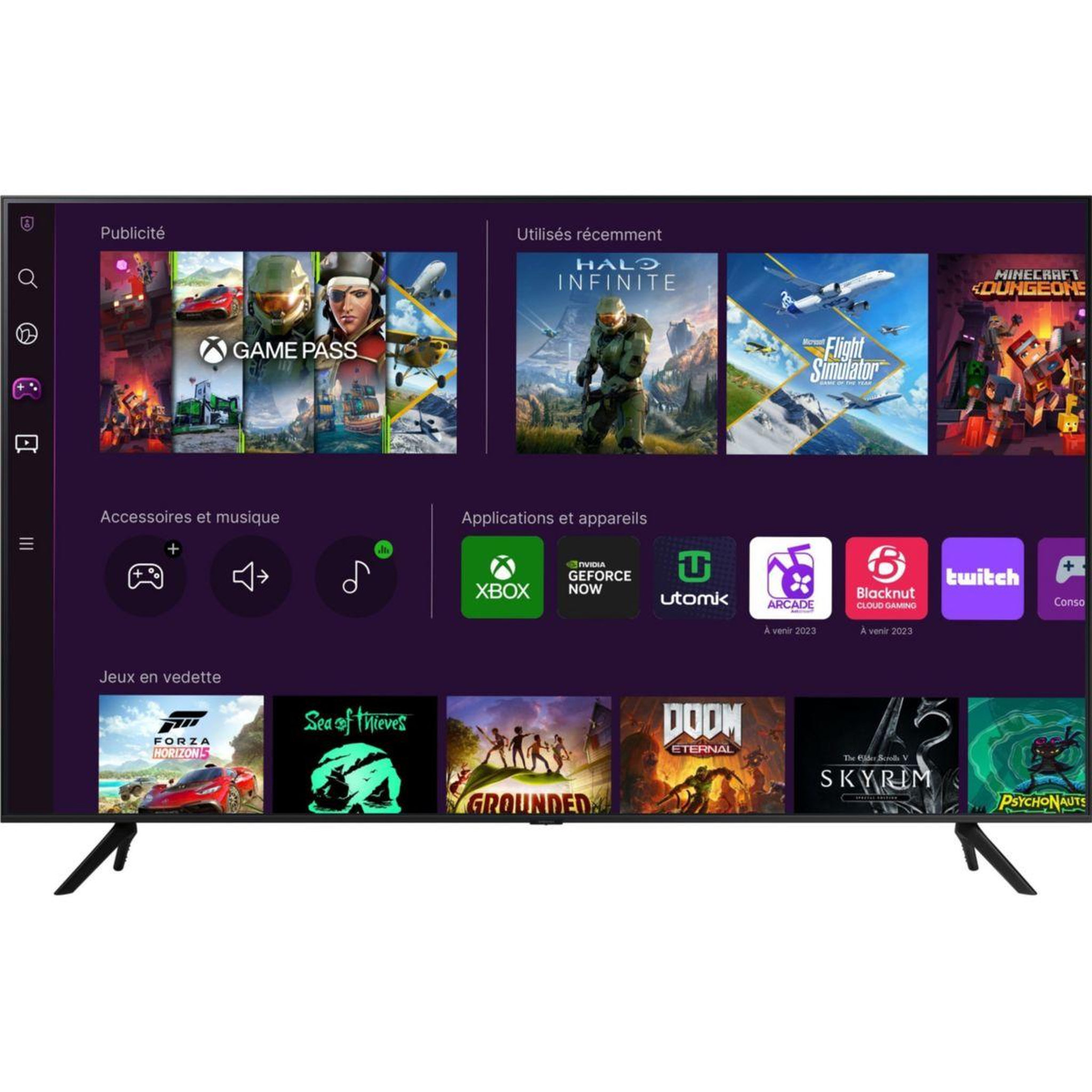 Voir la diapositive 2 : Samsung TV LED TU50CU7025 2024