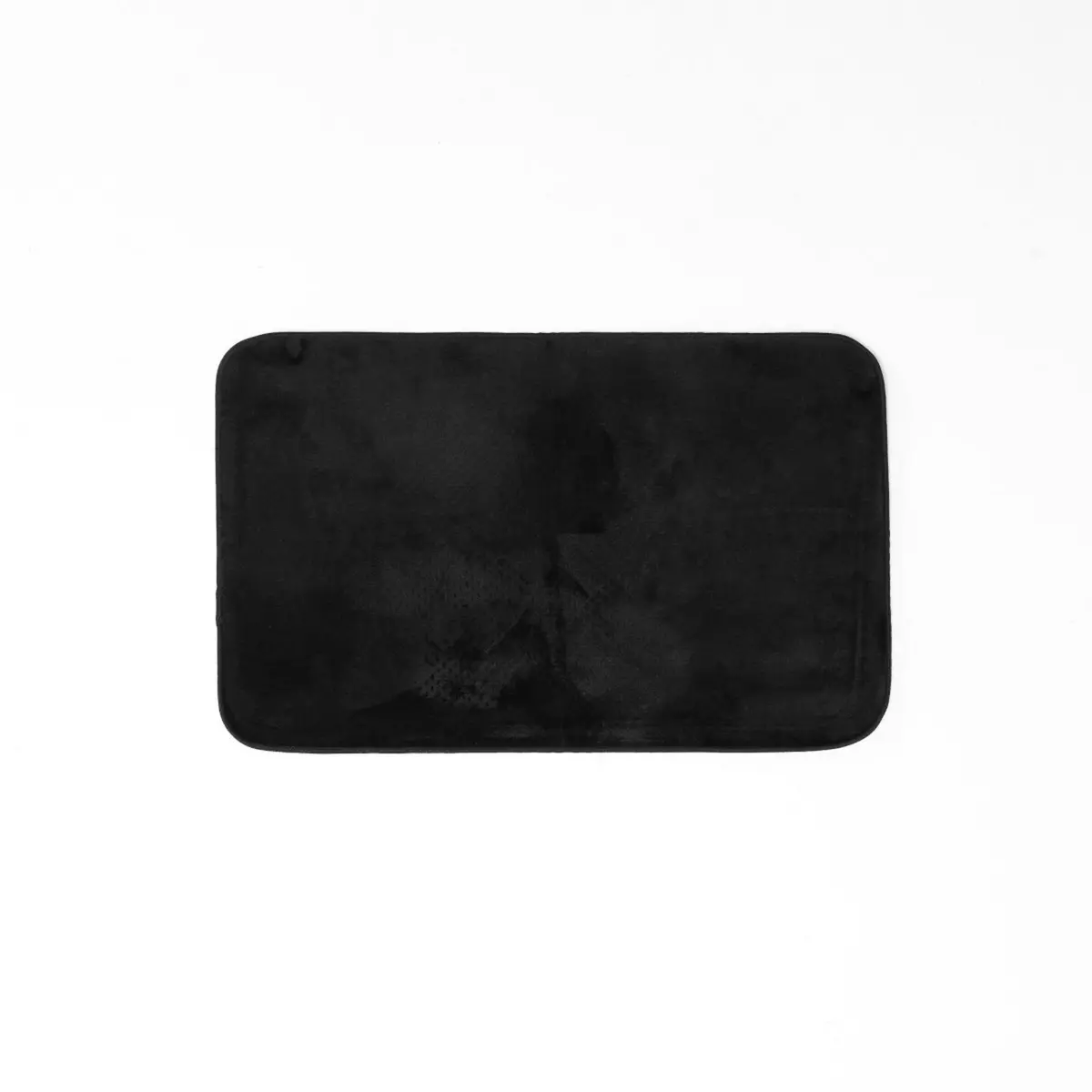 Douceur d'Intérieur Tapis rectangle 50x80 cm flanelle Flanou noir