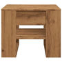 Voir la diapositive 4 : VIDAXL Table basse chene artisanal 55,5x55x45 cm bois d'ingenierie
