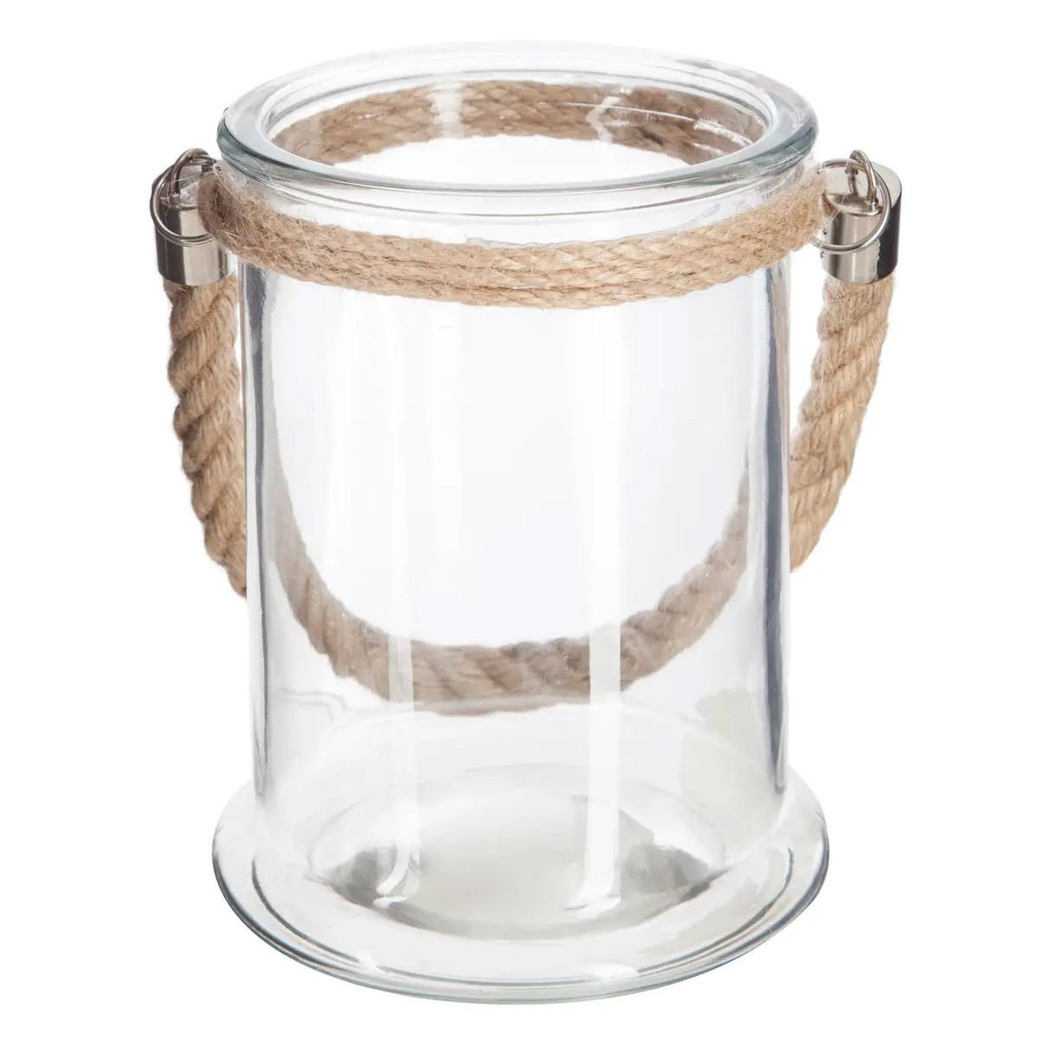 ATMOSPHERA Photophore en verre  lena  27cm transparent
