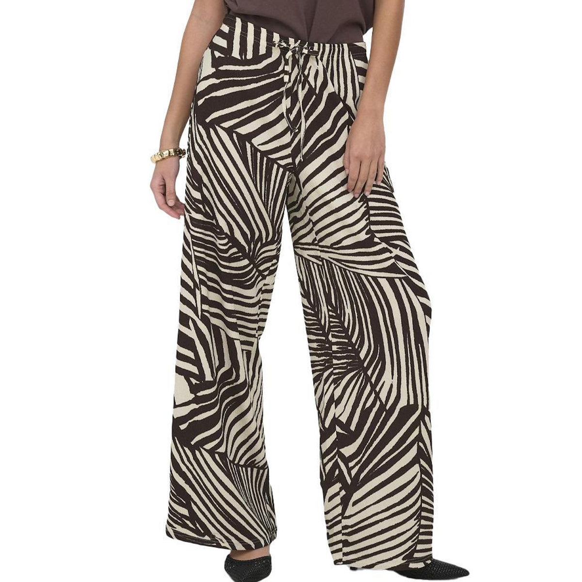 JACQUELINE DE YONG Pantalon fluide Beige/ Femme JDY Ebbie