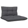 Voir la diapositive 5 : VIDAXL Salon de jardin 3 pcs avec coussins anthracite bois de pin
