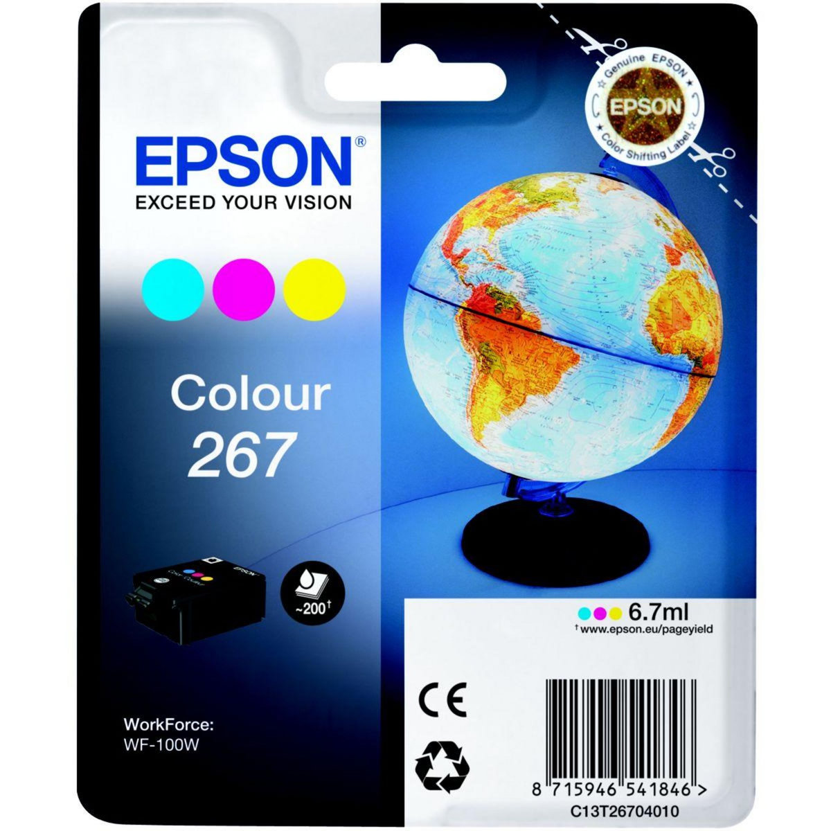 Epson Cartouche d'encre Originale 26 3 Couleurs (CMY) Série Ours Polaire - C13T26164010