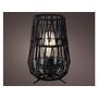 Voir la diapositive 3 : JARDIDECO Lanterne de jardin solaire décorative noire - Ø 18 x 27,5 cm - Jardideco