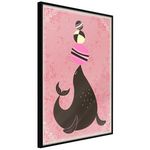 Paris Prix Affiche Murale Encadrée  Circus Seal. Coloris disponibles : Jaune, Noir