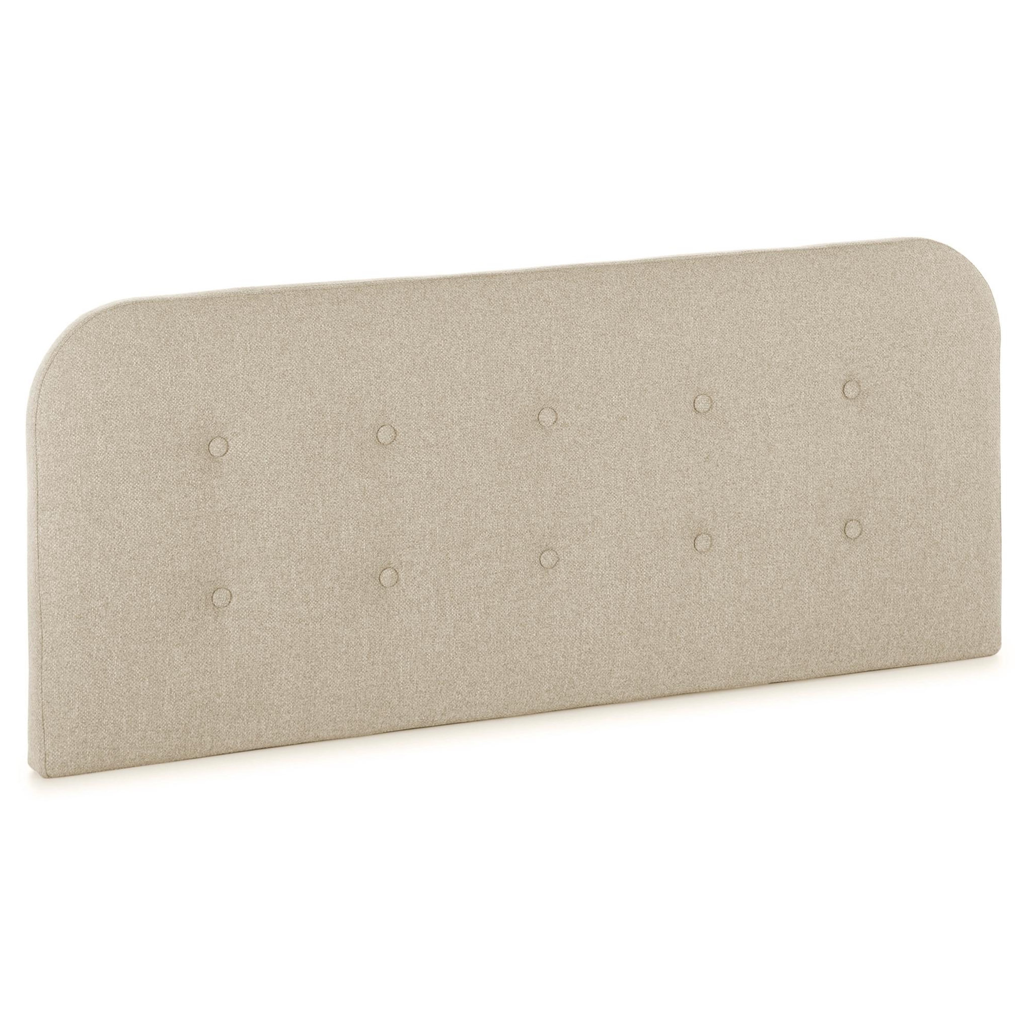 MARCKONFORT Tête de lit tapissée Saona 150x60 cm Couleur Beige, 8 cm d'épaisseur