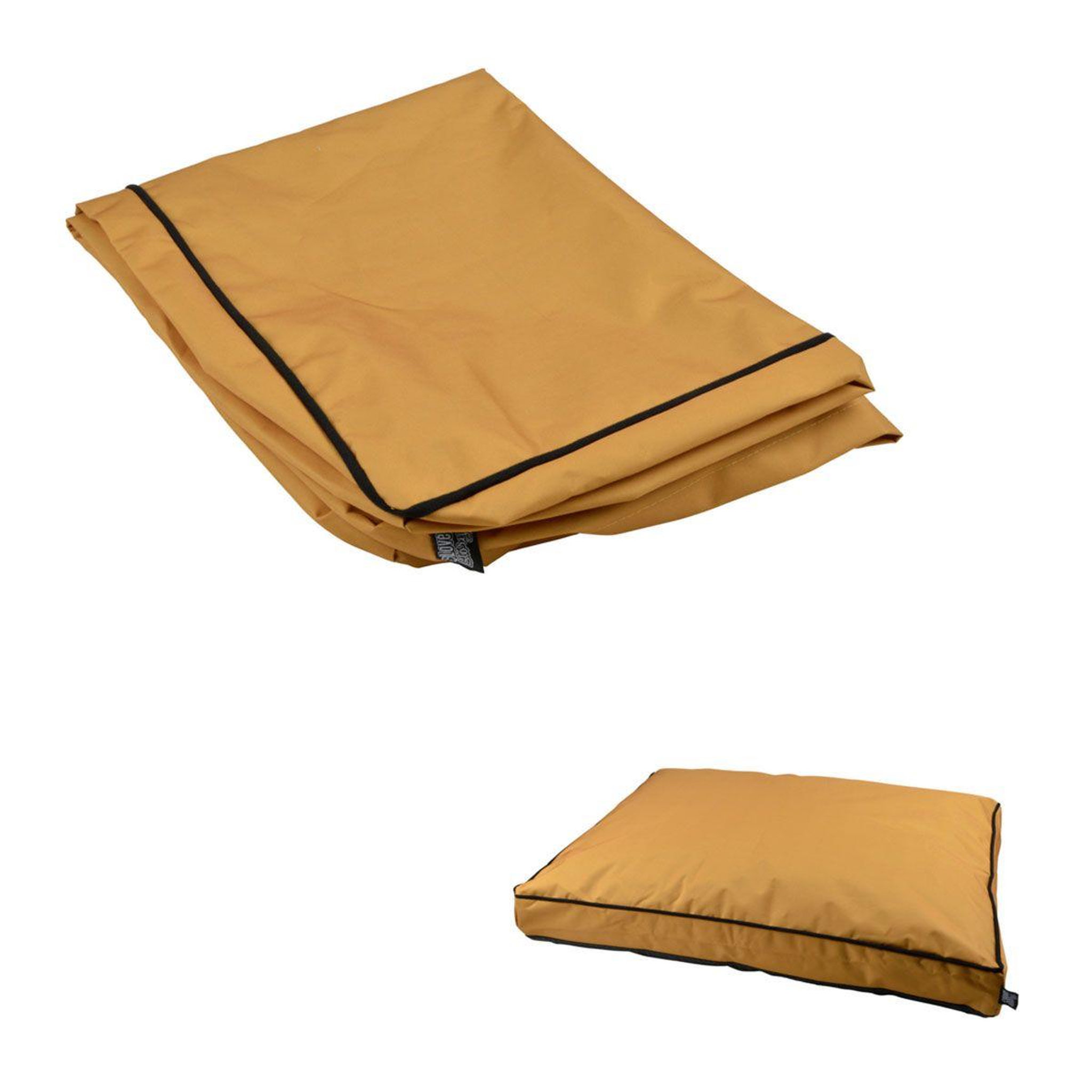 Voir la diapositive 1 : LOVE STORY Housse de coussin pour chien & chat  oxford  80cm moutarde