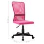 Voir la diapositive 6 : VIDAXL Chaise de bureau Rose 44x52x100 cm Tissu en maille
