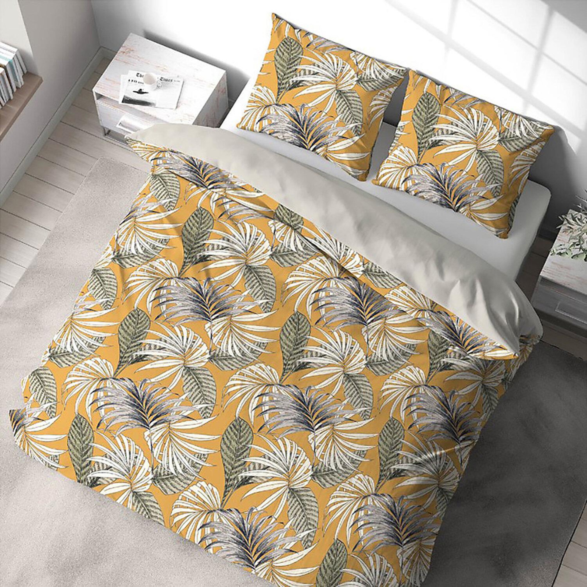Voir la diapositive 1 : Home collection Parure housse de couette 100%polyester 72gsm aquilie