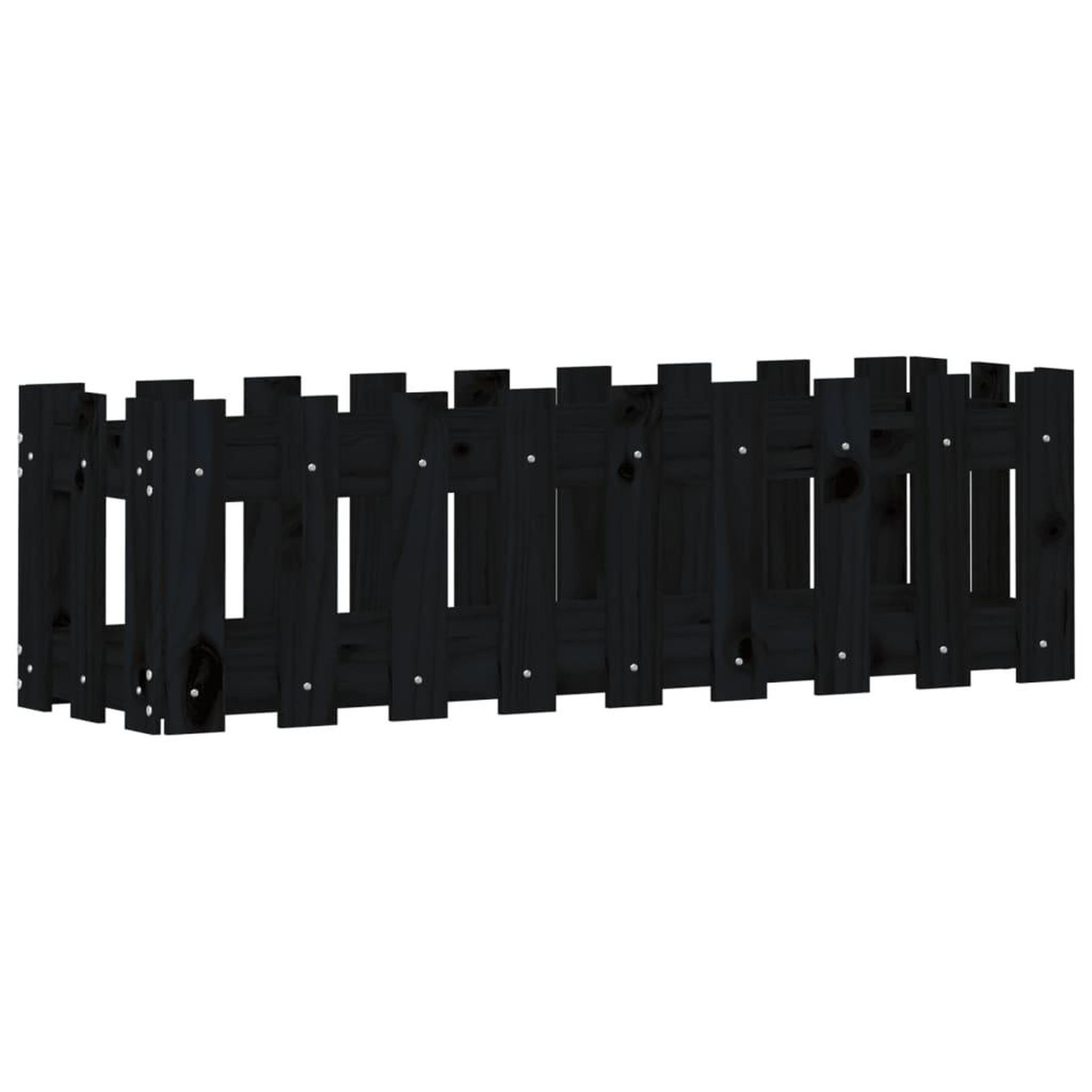 Voir la diapositive 2 : VIDAXL Lit sureleve de jardin design de cloture 100x30x30cm pin massif