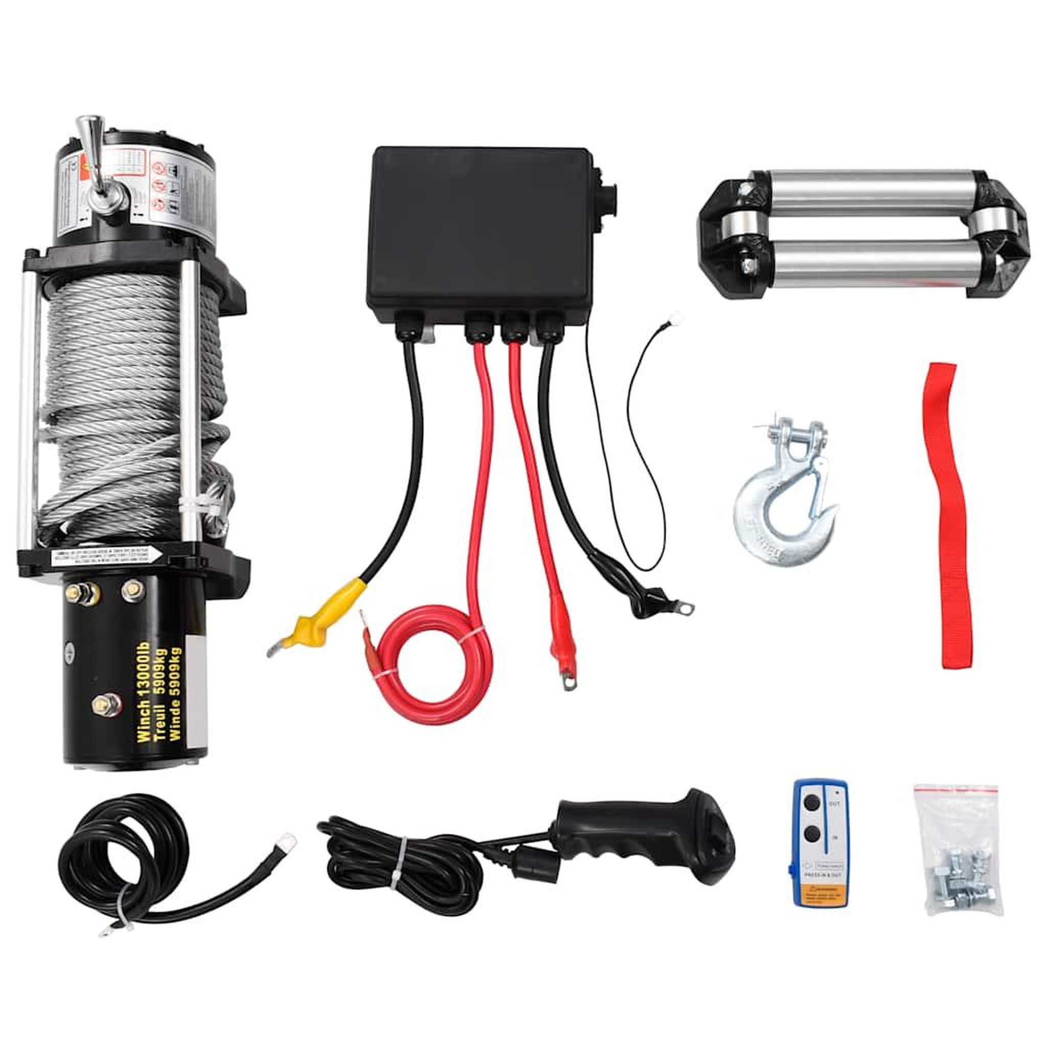 Voir la diapositive 3 : VIDAXL Treuil electrique 12 V 5909 kg