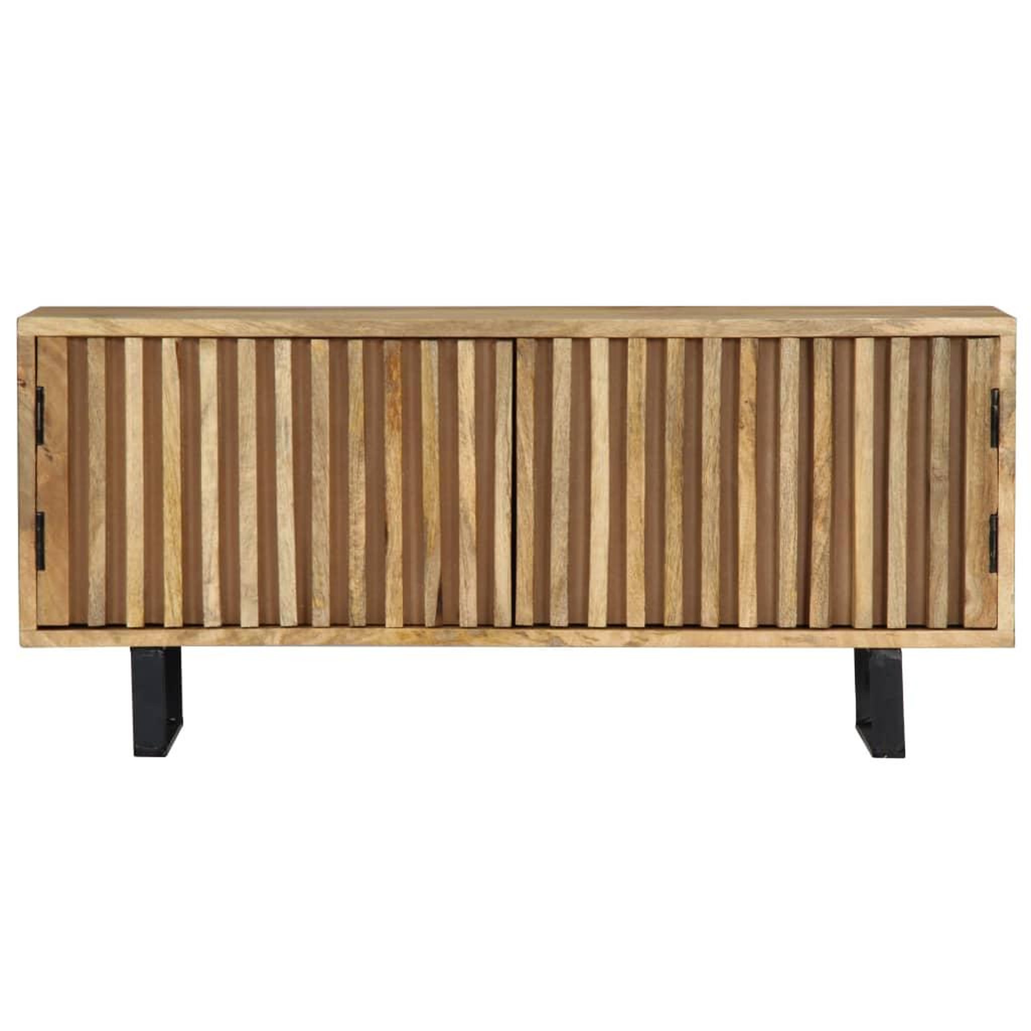 Voir la diapositive 2 : VIDAXL Meuble tv 90x30x40 cm bois de manguier massif