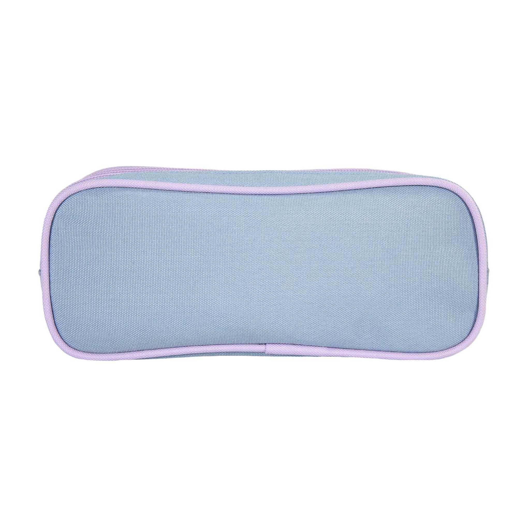 Voir la diapositive 4 : Bagtrotter Trousse scolaire La Reine des Neiges 2 compartiments turquoise – bagtrotter