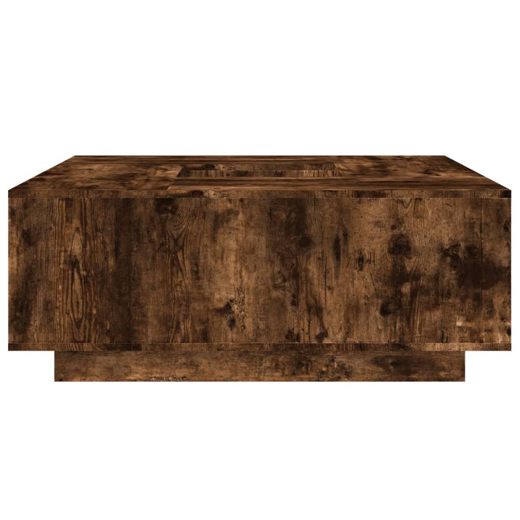 Voir la diapositive 5 : VIDAXL Table basse chene fume 100x100x40 cm bois d'ingenierie