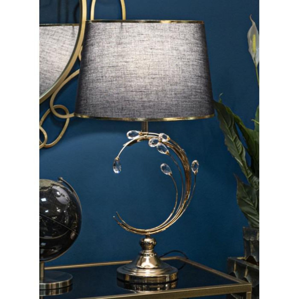 Paris Prix Lampe à Poser Design en Métal  Bruxelles  65cm Or