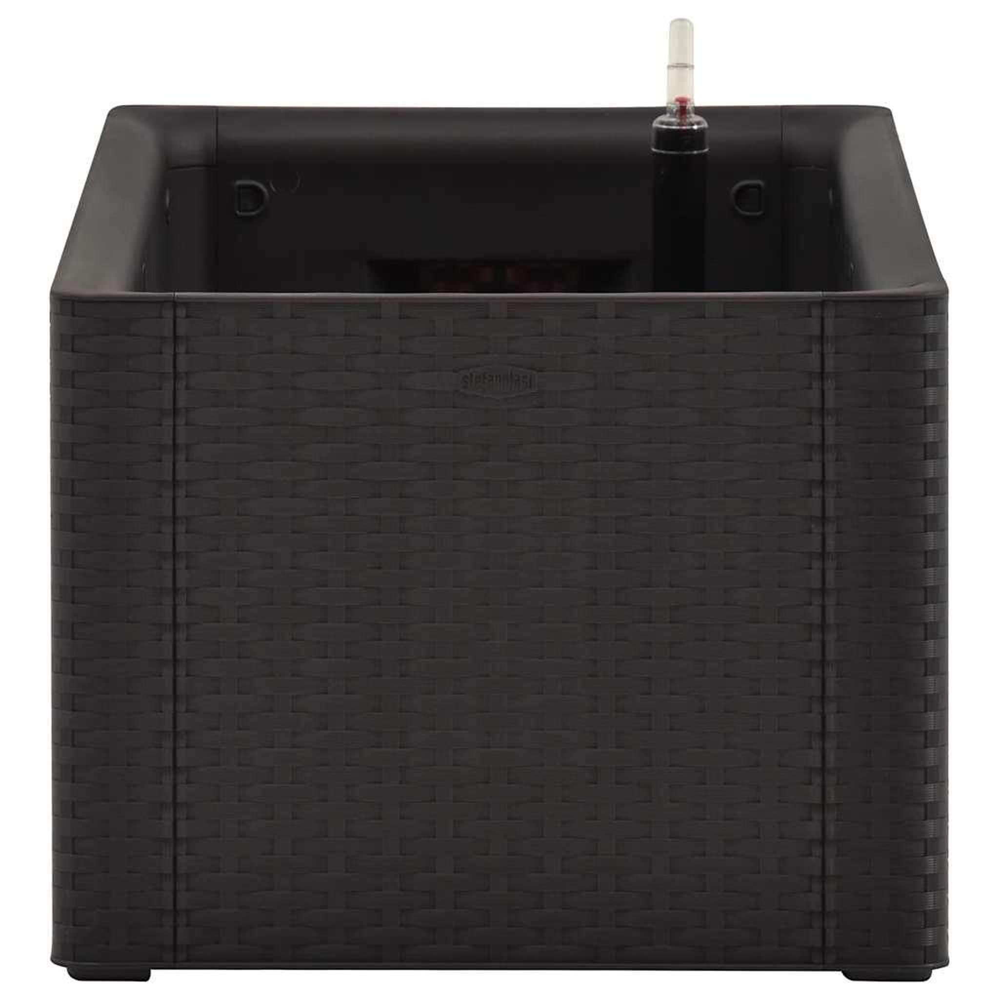 Voir la diapositive 4 : VIDAXL Lit sureleve de jardin systeme arrosage anthracite 100x43x33 cm
