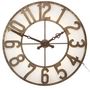 Voir la diapositive 2 : Paris Prix Horloge Murale à Led  Romains  105cm Marron