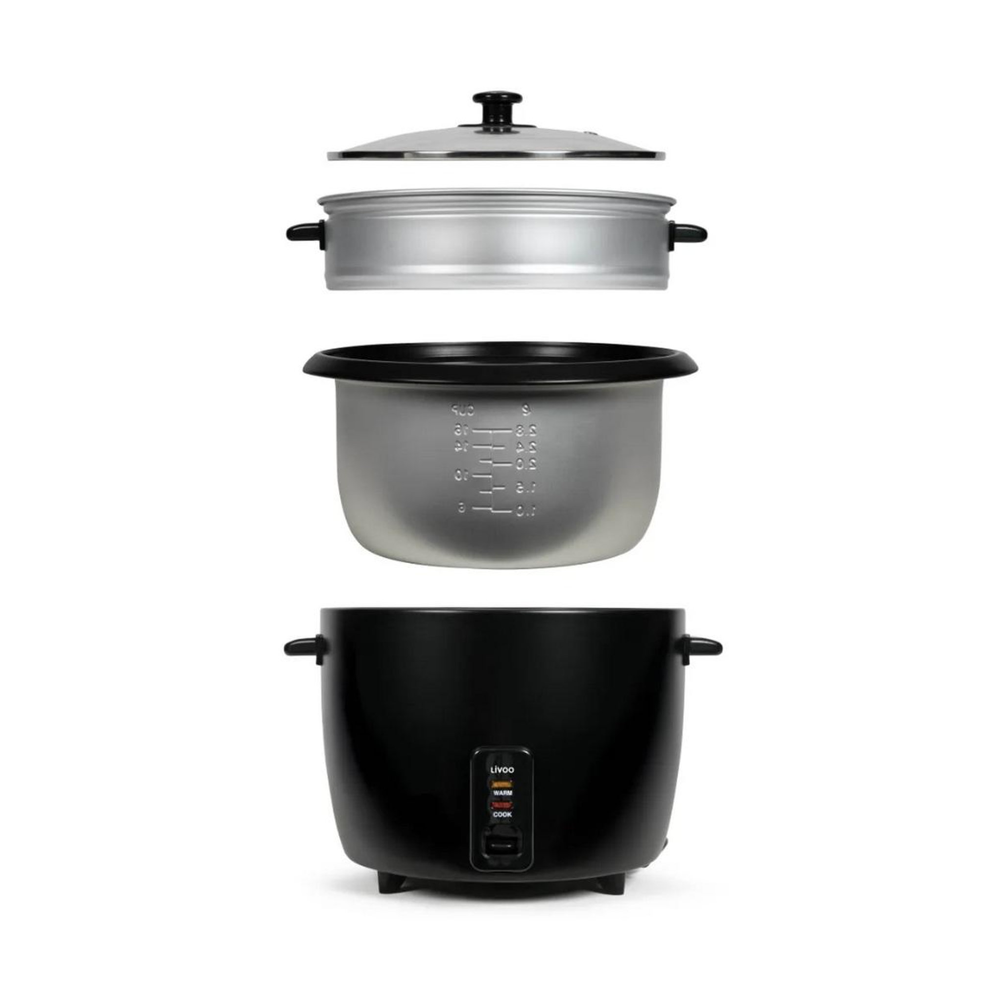 Voir la diapositive 3 : LIVOO Cuiseur à riz 2.8l 1000w noir - doc368n