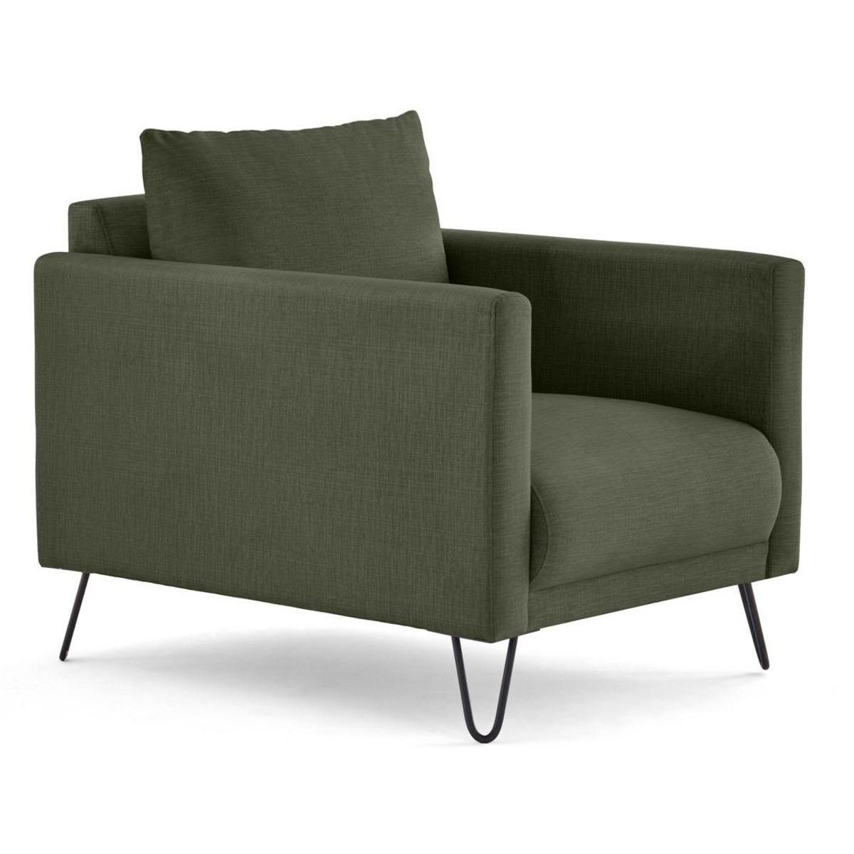 LISA DESIGN Ostrava - fauteuil en velours pieds en épingle