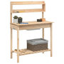 Voir la diapositive 4 : VIDAXL Table de rempotage et evier 147,5x44x139,5 cm bois massif sapin
