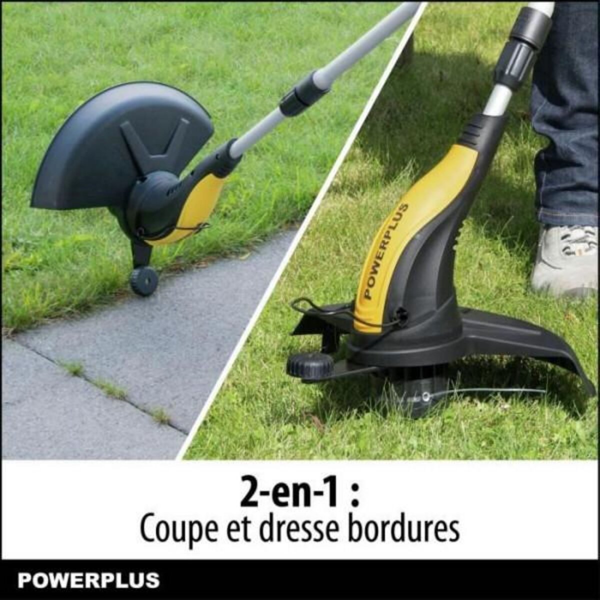 POWERPLUS Powerplus Coupe-Bordure Électrique POWXG30033 - 500 W, 320 mm Ø, Jardinage Outillage, Coupe-Herbe & Coupe-Bordures pour votre