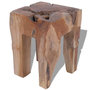 Voir la diapositive 4 : VIDAXL Tabouret Bois de teck massif