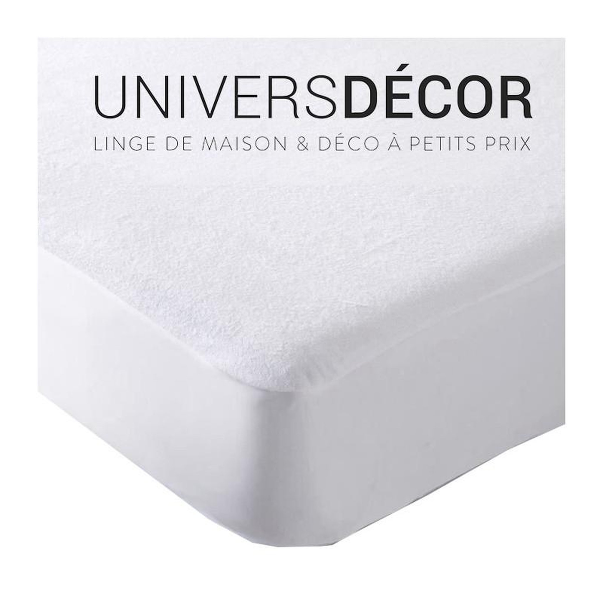 Voir la diapositive 5 : COTON PUR Lot de 2 Protèges matelas imperméable, absorbant et anti-acariens 180 x 200 cm King Size