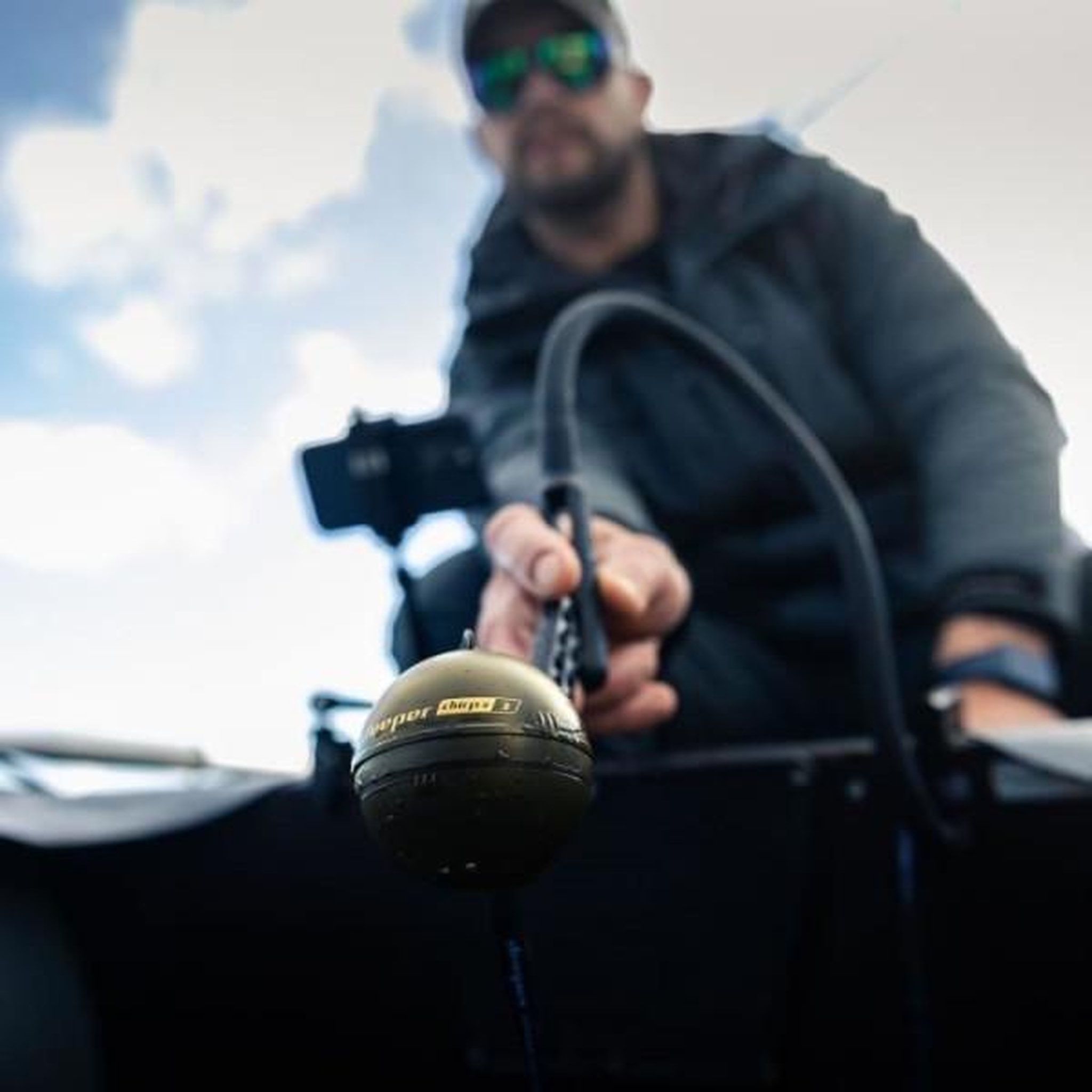 Voir la diapositive 4 : DEEPER Sondeur de peche sans fil avec GPS et création carto 3D - DEEPER - CHIRP+3D - Noir