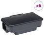 Voir la diapositive 2 : VIDAXL Pieges a souris 6 pcs noir 22x12,5x7,5 cm